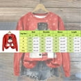 thumbnail image 3 of Women Blouses Plain Long Sleeve Shirt Womens Workout Hoodie Jacket on Earth Womens Big Sweatshirt Heavy Long Sweatshirts Cold Gear Pullover Textu Sweatshirt Large Sweat Shirt Women Lady Brown 2XL, 3 of 5