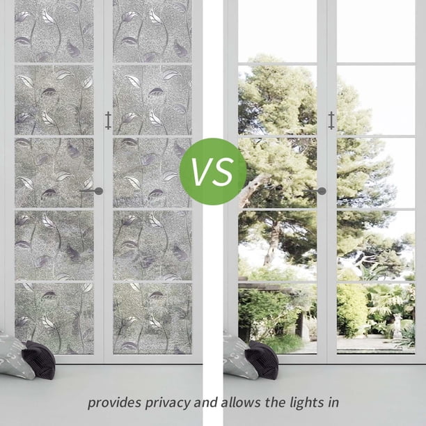 Pegatina de película de vidrio para ventana, adhesivo decorativo estático, adhesivos para ventana esmerilada, bricolaje, para decoración del hogar, o D Macarena película de privacidad de la ventana