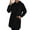 Black#01, variant on Women's Oversize Hoodies Dress Drawstring Slim Pullover Maxi Hoodie Dress Coats Womens Casual Solid Loose Long Sleeve Hooded Sweatshirt Dress with Belted Pockets Outerwear Fall Clothes