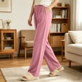 thumbnail image 3 of Lmnyox Wide Leg Pants for Toddler Kids Casual Loose Pull On Pants Plain Athletic Trousers with Pockets, 3 of 7