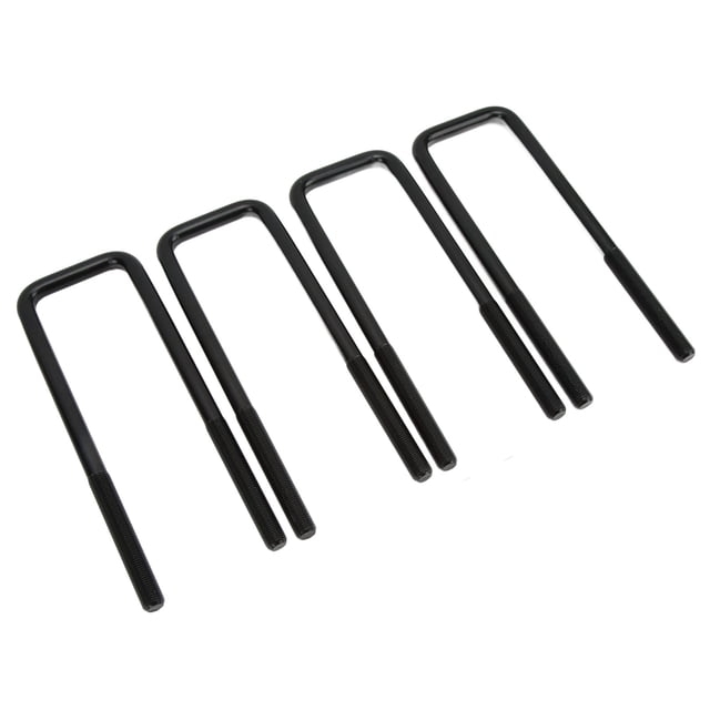 Square U , Steel Rear Axle U Rustproof Sturdy Stable Black For Car