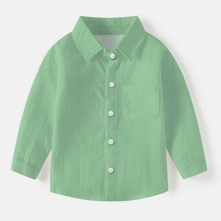 toddler dress shirts Berlioni Italy Toddlers Kids Boys Long Sleeve Shirt Set With Tie & Hanky (Hunter Green, 6) The fabric maintains its fluffy softness after many rounds of washing and will not turn coarse or hard over time Arizona Long Sleeve Button Down