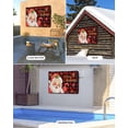thumbnail image 2 of Outdoor TV Cover 70 to 75 Inch Weatherproof, Santa Claus Christmas Waterproof TV Screen Protector for Outside Decor with Zipper and Pocket 68"L x 42"H , Merry Xmas Snowflake Red Black Plaid, 2 of 7