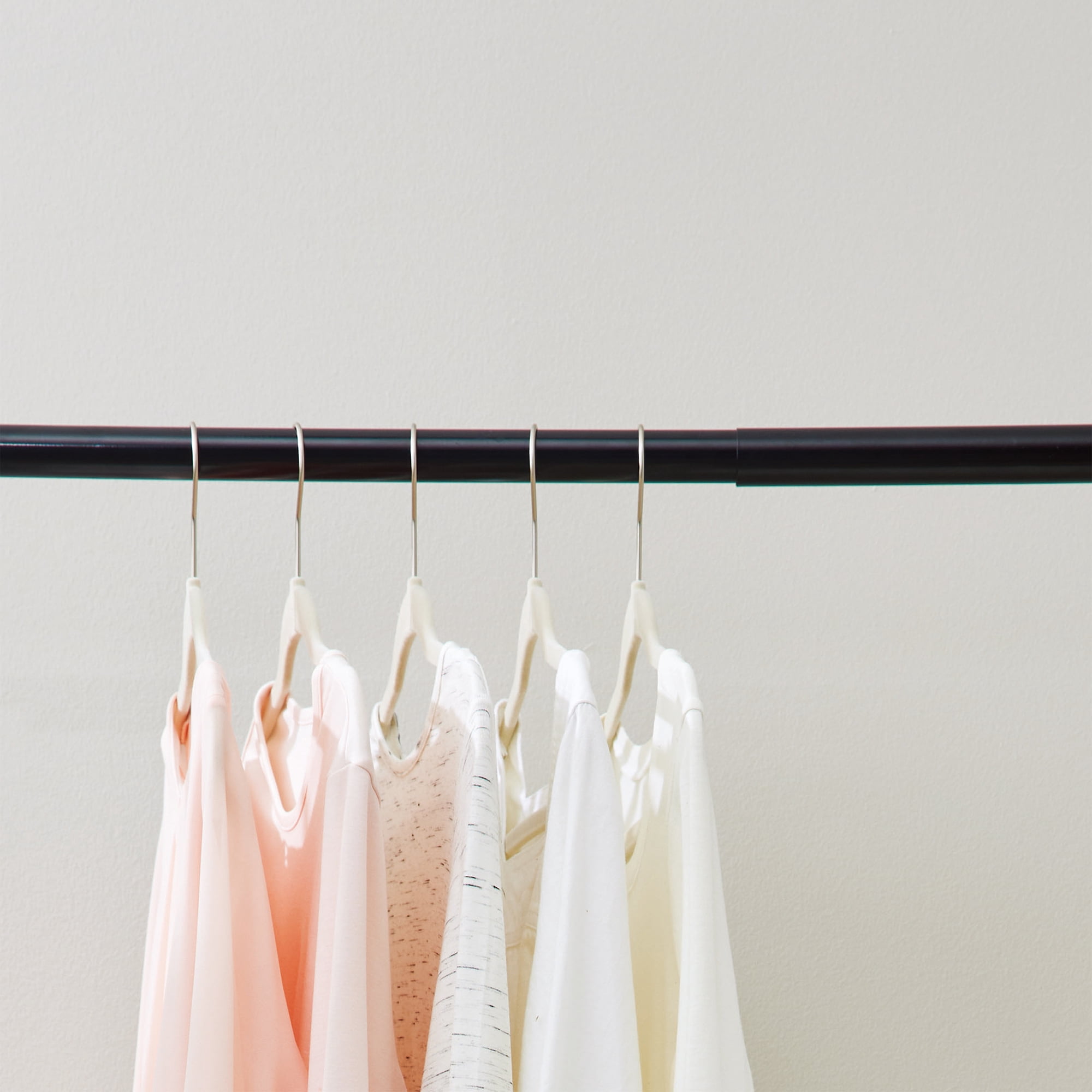 Better Homes & Gardens 33–60" Steel Adjustable Closet Rod for Adult, Black