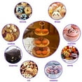 thumbnail image 3 of 2 pcs 3-Tier Hollow Cupcake Stands Fruit Plates for Wedding Baby Shower Birthday/Tea Party (Hollow white), 3 of 5