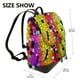 thumbnail image 2 of Balery Colorful Tie Dye Stained Glass 1 Mochila de Cuero para Mujeres, Gran Capacidad, Bolsa de Viaje Multifuncional, Mochila de Cuero y Bolsa de Hombro para Mujeres, 2 of 4