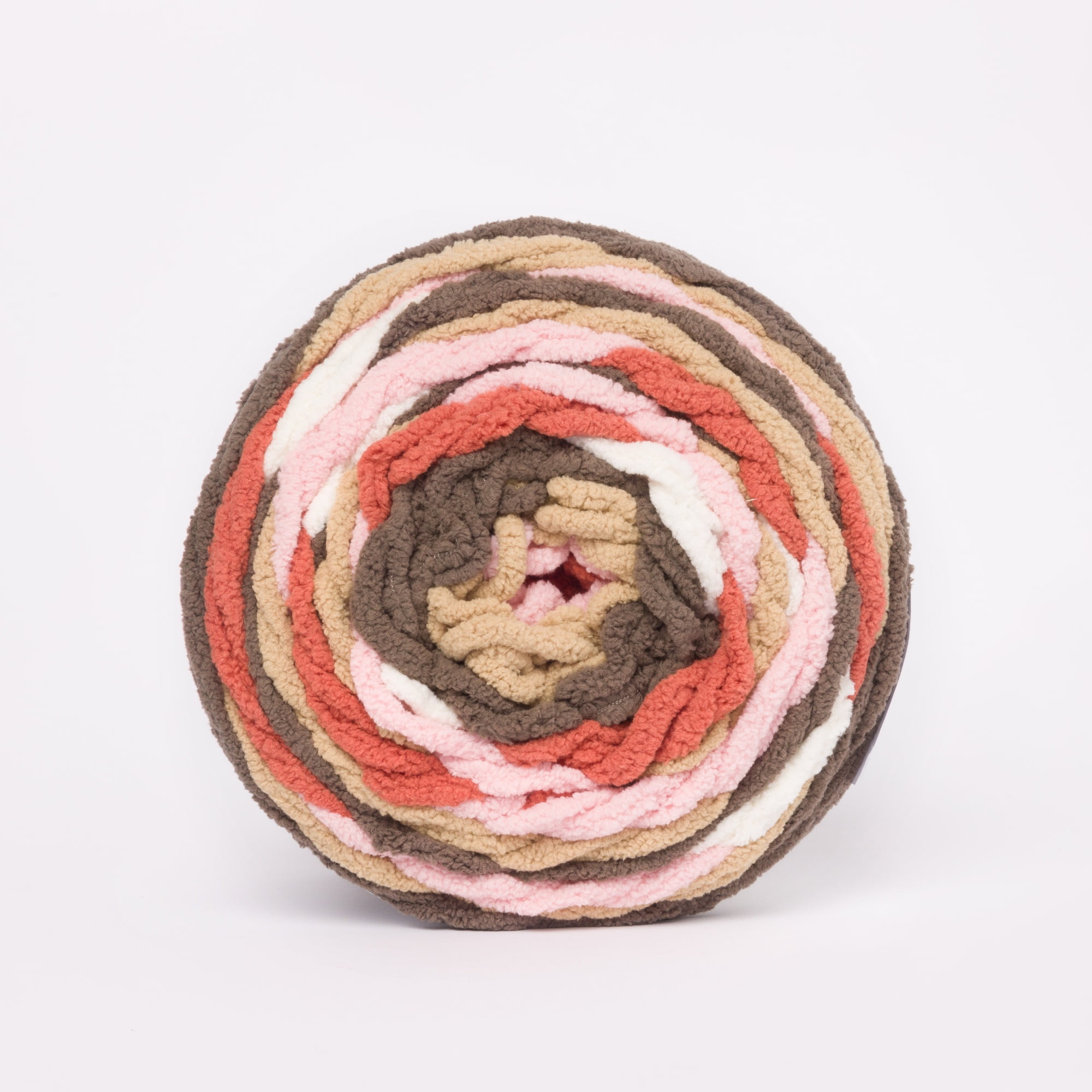 Bernat® All In One Blanket Granny™ #6 Super Bulky Polyester Yarn, Choco Berry 8.5oz/240g 178 Yds (2Pk)