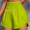 thumbnail image 2 of Pantalones cortos deportivos para mujer, pantalones cortos de entrenamiento elásticos informales sueltos de cintura alta para primavera y verano, 2 of 6