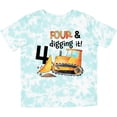 thumbnail image 3 of Inktastic Four and Digging It Bulldozer 4th Birthday Boys or Girls Toddler T-Shirt, 3 of 5