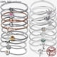 thumbnail image 2 of Bracelet chaîne serpent cœur en argent 925 pour femmes, nœud infini, fermoir papillon infini, bijoux cadeau, 2 of 5