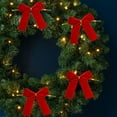 thumbnail image 2 of Upgraded&nbsp;12pc Velvet Christmas Tree Bow Decoration Wreath Bow Decoration T, 2 of 6