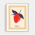 thumbnail image 2 of Summervibes - Fresa - Illustration Fruit Kitchen Decor Botanical Minimalist Pop Art Unframed Wall Art Print 16 x 20 inches, 2 of 4