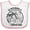 White and Pink, variant on Inktastic Summer Vacation Mode St. Pete Beach Florida Boys or Girls Baby Bib