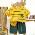 thumbnail image 3 of Kogui Pajamas Boys Short Sleeve Baby Boys Girls Pajama Set Kids Toddler Snug Fit Sleepwear Pjs for Daily 5T 6T (Dark Green,5-6 Years), 3 of 3