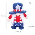 thumbnail image 3 of ¡Precios Increíbles, Descuento Ya!, Muñeco del Día de la Independencia, sombrero de rayas y estrella, enano Rodolfo, anciano sin rostro, decoración Akmoler, 3 of 8
