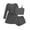 Grey, variant on Pajamas for Women Set 3 Piece Lounge Set Soft Pajama Sets Waffle Knit Tank Top and Shorts Cardigan with Pockets