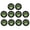 Black/Green, variant on BIMZUC Cat Paw Thumb Grips Cover Joystick Rocker Silicone Cap Universal Gamepad Controller Replacement Parts for Enhanced Gaming Experience Ten Pieces Set Black Base Red Claw