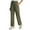 A41 Army Green, variant on Maqroz Cargo Pants Women Quick Dry Lightweight Waterproof Hiking Pants Baggy Elastic High Waisted Drawstring Rain Pants with 4 Pockets, Army Green 2XL