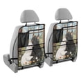 thumbnail image 2 of WOBOGO A Collage Of Two Cats Backseat Car Organizer Footed Universal Car with Touch Screen Tablet Holder Rear Seat Protector, 2 of 7