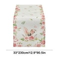thumbnail image 3 of Easter Table Runner Bunny Ear Theme Linen Printed Table Flag Holiday Table Decor Restaurant Decoration Spring Table Scarf Multiple Sizes Available, 3 of 5