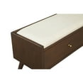 thumbnail image 4 of Alpine Furniture Flynn 59 in. W Upholstered Bench in Walnut, 4 of 8
