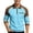 Sky Blue, variant on Adult Men’s Polo Shirts Long Sleeve Quarter Zip Polo Tees Slim Fit Brown Mens Shirt