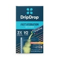 thumbnail image 4 of DripDrop Fast Hydration Sunburst Variety - Lemon Lime, Strawberry, Peach, and Black Cherry Electrolyte Powder Drink Mix, 8 Count, 4 of 12