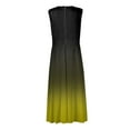 thumbnail image 4 of Maxi Maxi Robe, Robe Sans Manches Dégradé Mode Décontractée avec Col en V Robe Maxi Bohème, Robes d'Été pour Femmes, 4 of 5