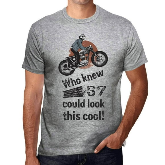 Men's Graphic T-Shirt Who Knew 57 Could Look This Cool 57th Birthday Anniversary 57 Year Old Gift 1967 Vintage Eco-Friendly Short Sleeve Novelty Tee