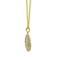 thumbnail image 2 of 14k Two-tone Gold San Benito Medallion Pendant with 0.8-mm Box Chain, 2 of 3