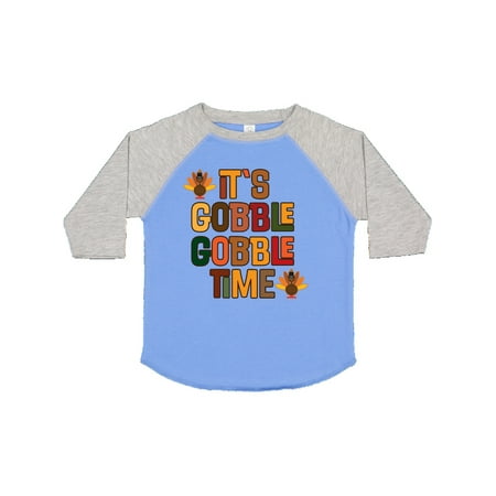 

Inktastic Thanksgiving Gobble Time Turkey Gift Toddler Boy or Toddler Girl T-Shirt