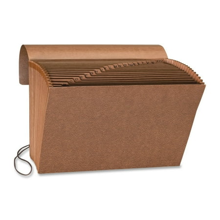 S.P. Richards Company Accordion File with Flap, A-Z, 21 Pocket, Letter, 12 x 10 Inches, Brown (SPR23680), Heavy-duty Accordion File features double-reinforced.., By Sparco