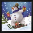 thumbnail image 2 of Snowman, Scenic Seasons Framed Art Print Wall Art by DBKArt Licensing Sold by Art.Com, 2 of 5
