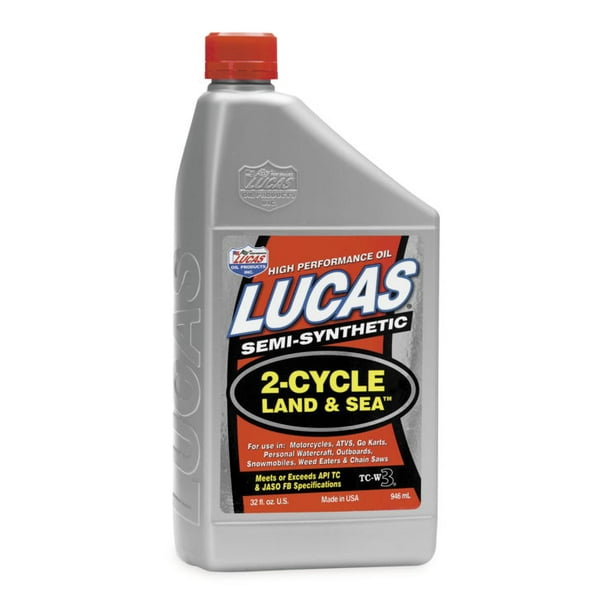 Lucas Oil High Performance SemiSynthetic 2Cycle Oil Land and Sea