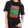 thumbnail image 3 of Plus Size Rusty Tennis Racquet Cotton Short Sleeve Graphic Shirt - Black 3XL, 3 of 4