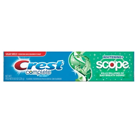 Crest Complete Whitening + Scope Toothpaste, Minty Fresh, 8