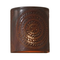 Irvins Country Tinware Chisel Sconce Light in Rustic Tin
