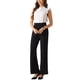 thumbnail image 2 of INSPIRAR CHIC Blusas de Ropa de Cuerpo con Volantes para Mujeres, Camiseta de Cuello Alto, Manga Corta, Botón Abajo, Leotardo, Camisa L Blanca, 2 of 6