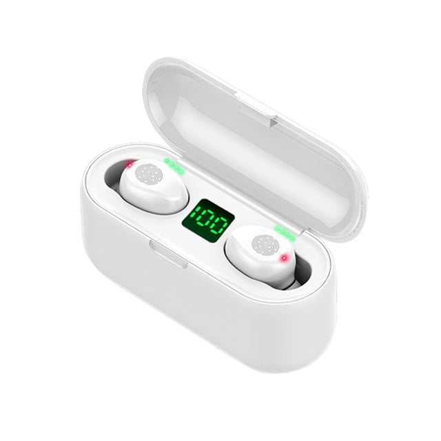 Auriculares Auriculares inalámbricos verdaderos HIFI Reducción de ruido Compatible con Bluetooth 5.0 Auriculares internos Auriculares con emparejamiento automático, Blanco Noticed EL000329-02B