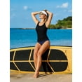 thumbnail image 7 of BALEAF Tankini Tops for Women High Neck Swim Top Modest Bathing Suit Top Long Tank Top for Swimming Black 44, 7 of 7
