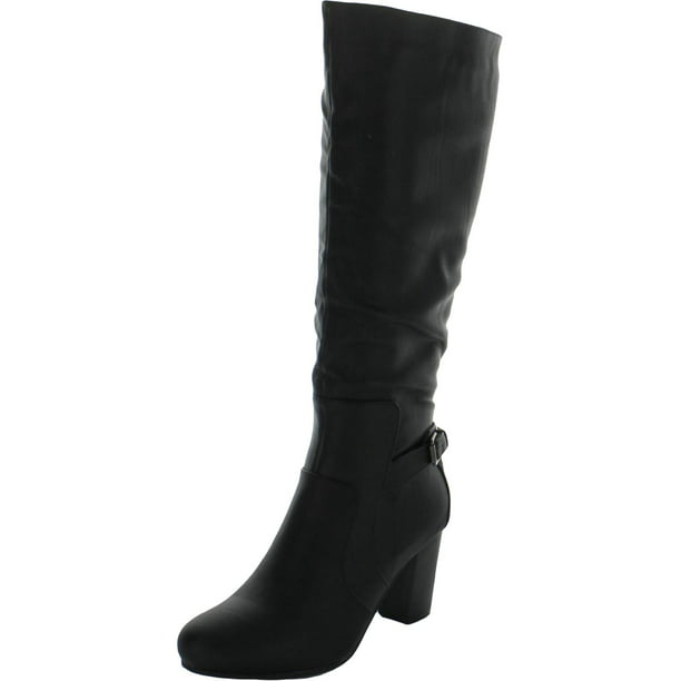 Journee Collection Womens Block Heel Mid-Calf Mid-Calf Boots - Walmart.com