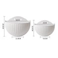 thumbnail image 3 of Maceta colgante NQ de Imitación de ratán negra grande sin perforaciones, 3 of 4