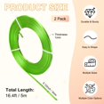 thumbnail image 3 of Uxcell 2-Pack Alambre de Aluminio Plano, 3mm x 16.4ft Alambre de Artesanía Anodizado Flexible para Joyas/Manualidades [Verde Hierba], 3 of 6