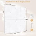 thumbnail image 2 of Peg Board FZK, paquete de 4 unidades, tablero perforado de plástico blanco, ABS, 60 x 60 cm, 2 of 7