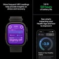 thumbnail image 6 of Apple Watch Ultra 4 GPS + Cellular 49mm Natural Titanium Case with Translucent Gray Ocean Band, 6 of 7