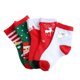 thumbnail image 5 of 5 pares de calcetines navideños de algodón con estampado de dibujos animados para niños de 7 a 13 años (5 colores surtidos), 5 of 8