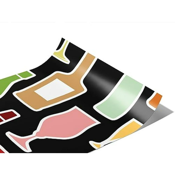 Rwraps Liquor Cabinet Night Cap Gloss Vinyl Film Wrap 59in x 5ft Vinyl Vehicle Car Film Sheet Roll