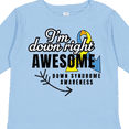 thumbnail image 4 of Inktastic Im Down Right Awesome Down Syndrome Awareness with Arrow Boys or Girls Long Sleeve Toddler T-Shirt, 4 of 5