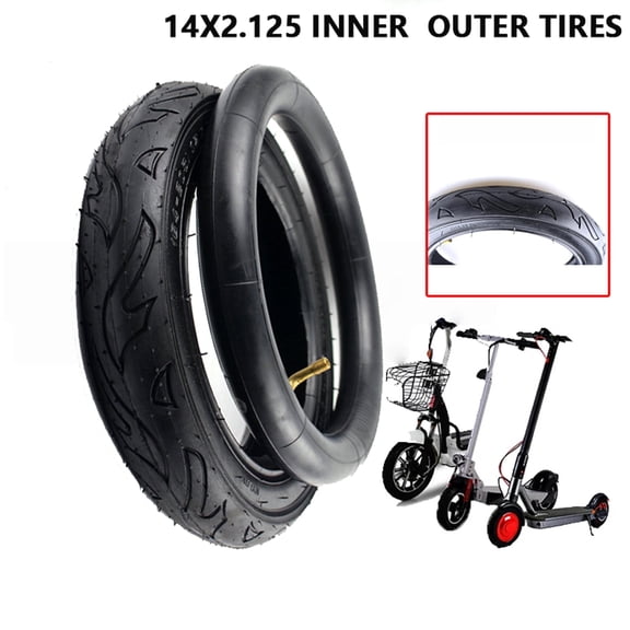 14 inch wheel Tire 14x2.125（57-253） Tire Inner Outer Tires For Electric Scooters And E-Bike New Type Of Thickened And Durabl