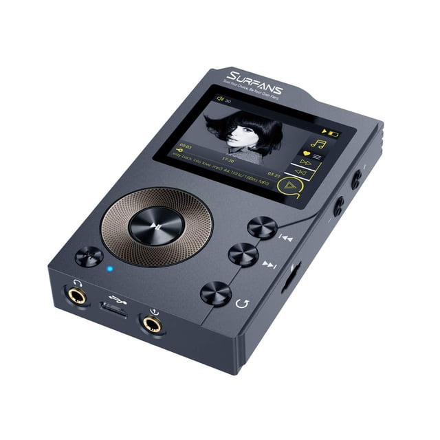 Reproductor MP3 Surfans F20 HiFi Bluetooth 4.0 de 32 GB + 256 GB de soporte